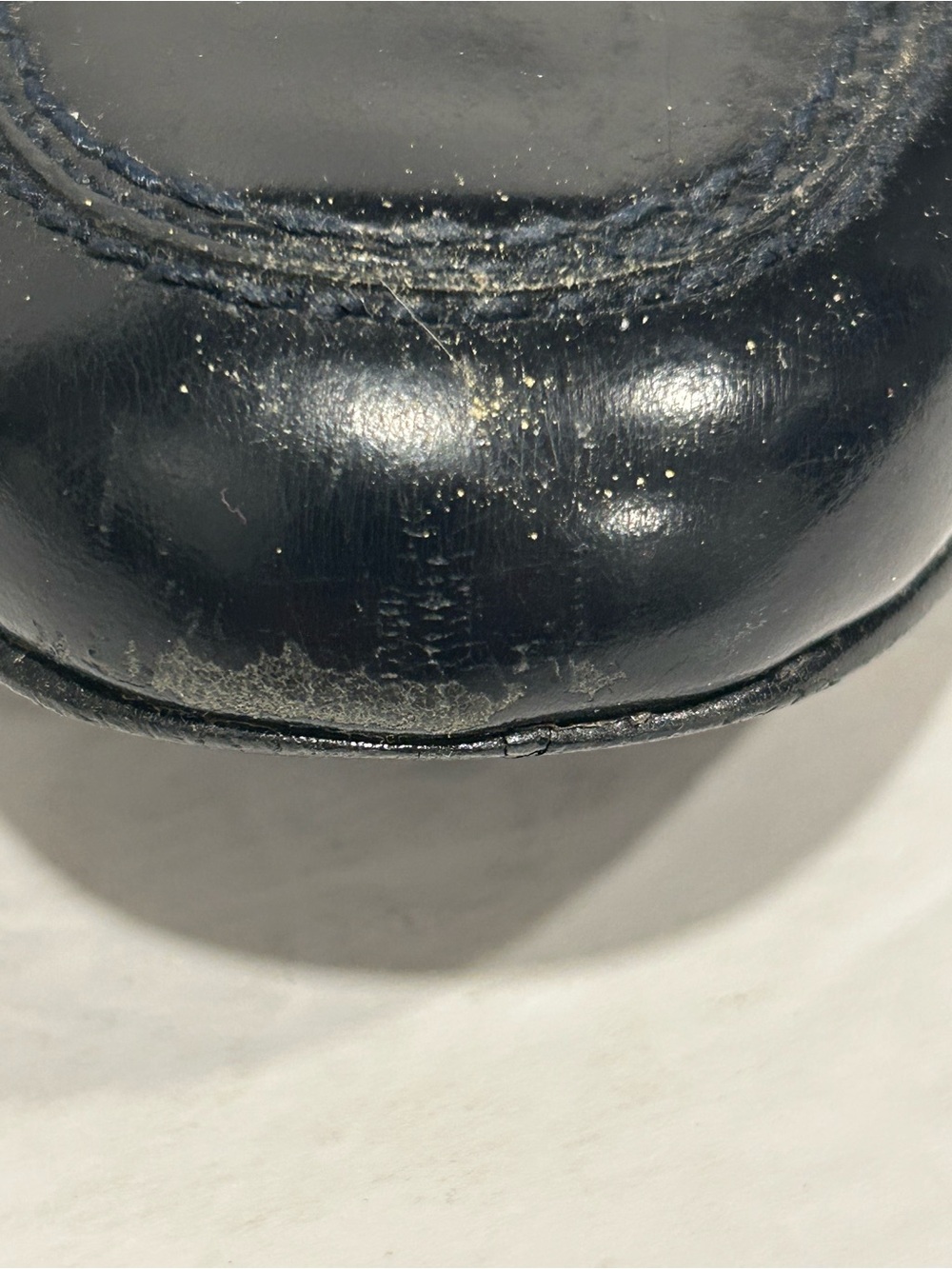 Lauren Ralph Lauren Black Leather Penny Loafers Made in Brazil Size 6.5 Vintage - Picture 11 of 12
